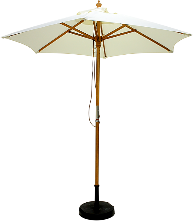 A white parasol