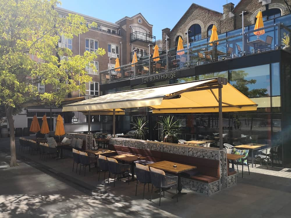 Awning outside of restaurant